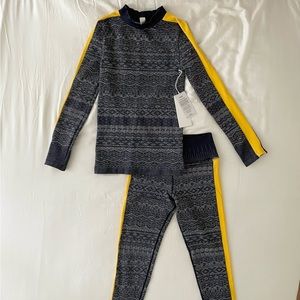NWT BANDIER x Avocado M/L Ski Bunny Set in Fair Isle.